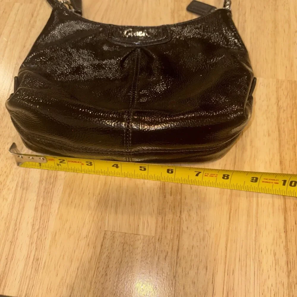 Coach F48252 Ashley Mahogany Brown Patent Leather Y2K Limited Edition Crossbody
